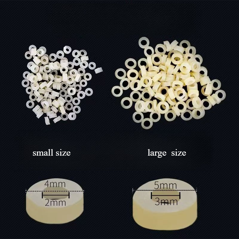 A180 Fishing Red Worm Rubber Band Set, Bait Gun Accessories, High Elastic Rubber Rings