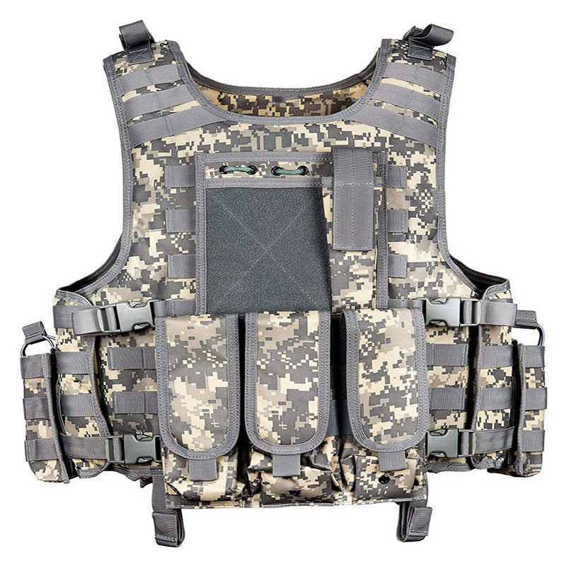 Tactical Airsoft Vest Upgrade Adjustable Modular Paintball Vest Outdoor Fit Adult