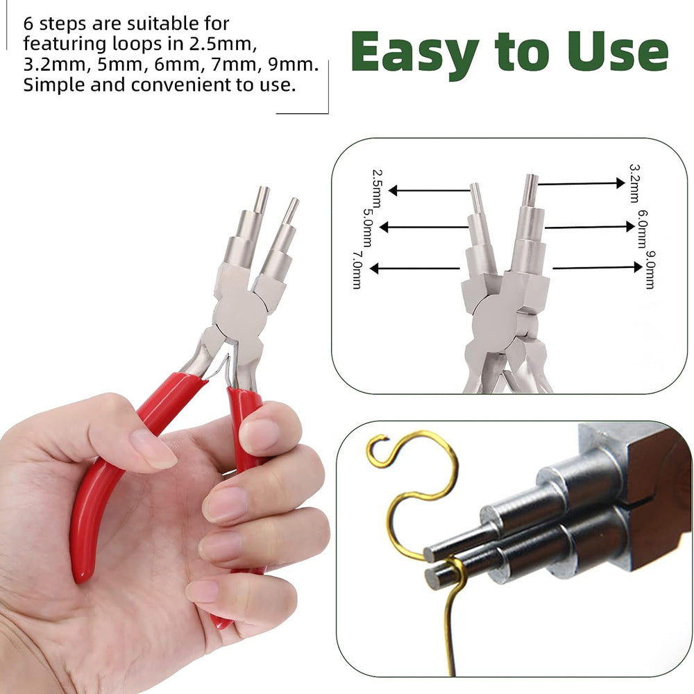 A315 DIY Jewelry Wire Wrapping Tool Set, 8Pcs Wire Tower & Jewelry Pliers Kit