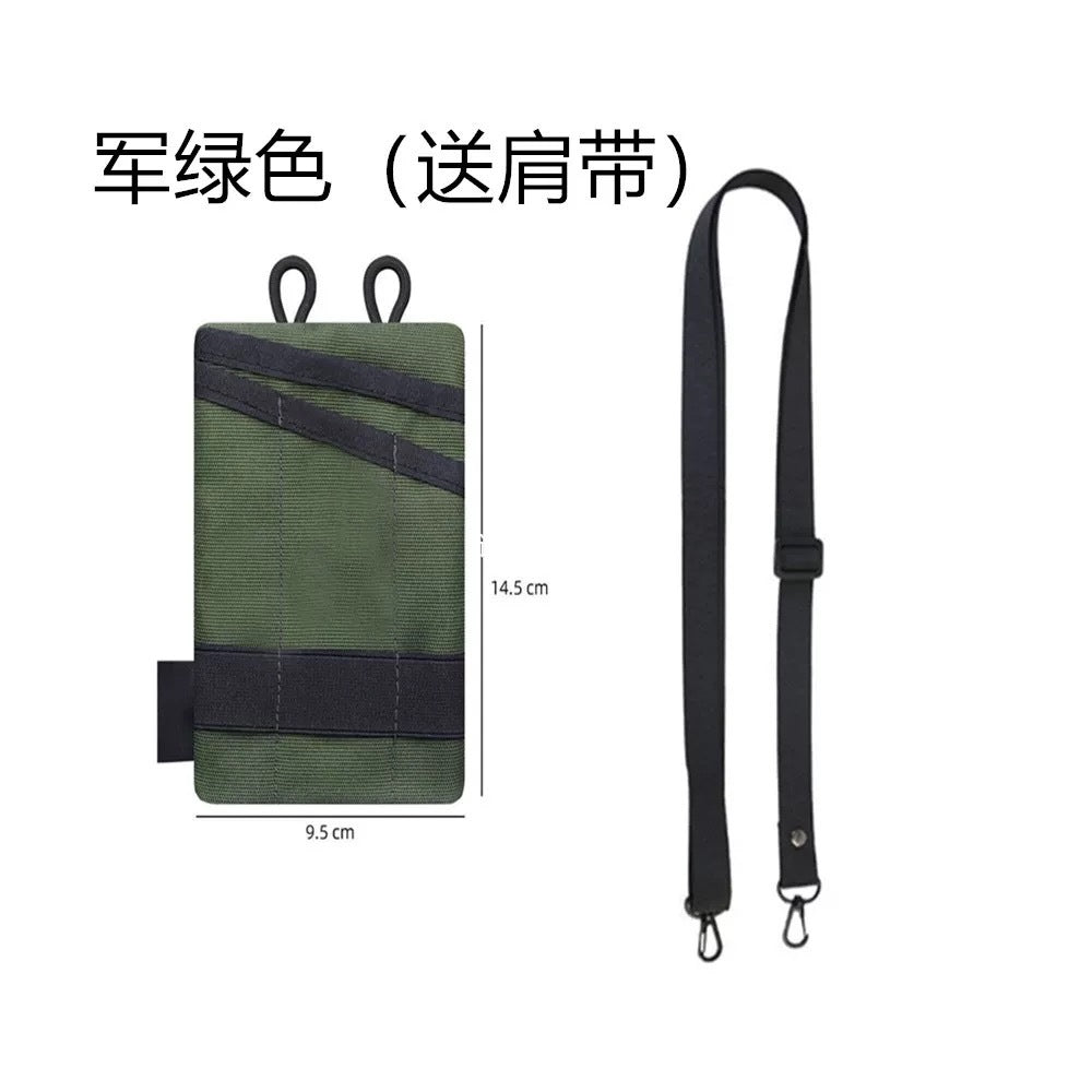 A330 Outdoor Oxford Cloth Card Coin Pouch, Minimalist Key Organizer, Portable Waist Bag for Travel