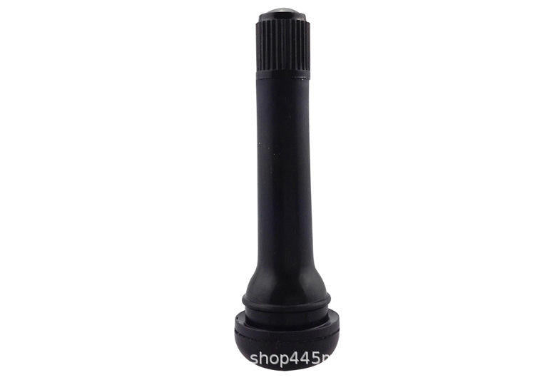 A311 TR413/TR414 Tubeless Tire Valve Stems, Black Rubber & Alloy Valve Caps Universal Tire Valves