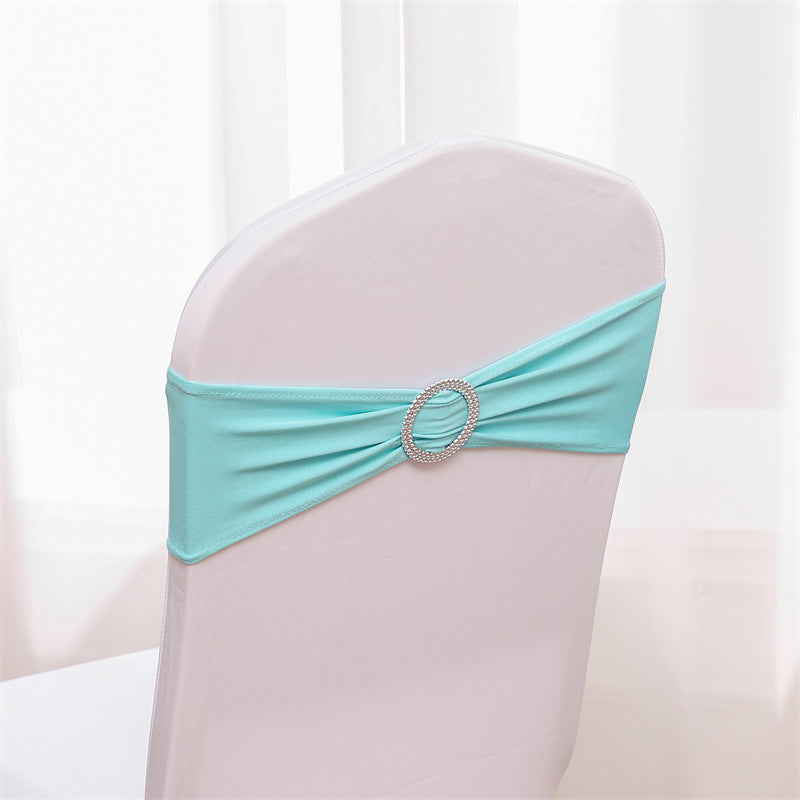 Spandex Chair Sashes Bands 50PCS Stretch Chair Ties Bows with Buckle Slider for Wedding Party Banquet Decoration