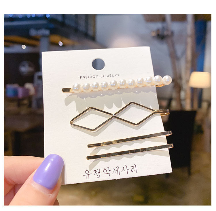 A317 Versatile Pearl Side Hair Clips, Minimalist Hair Accessories for Bangs