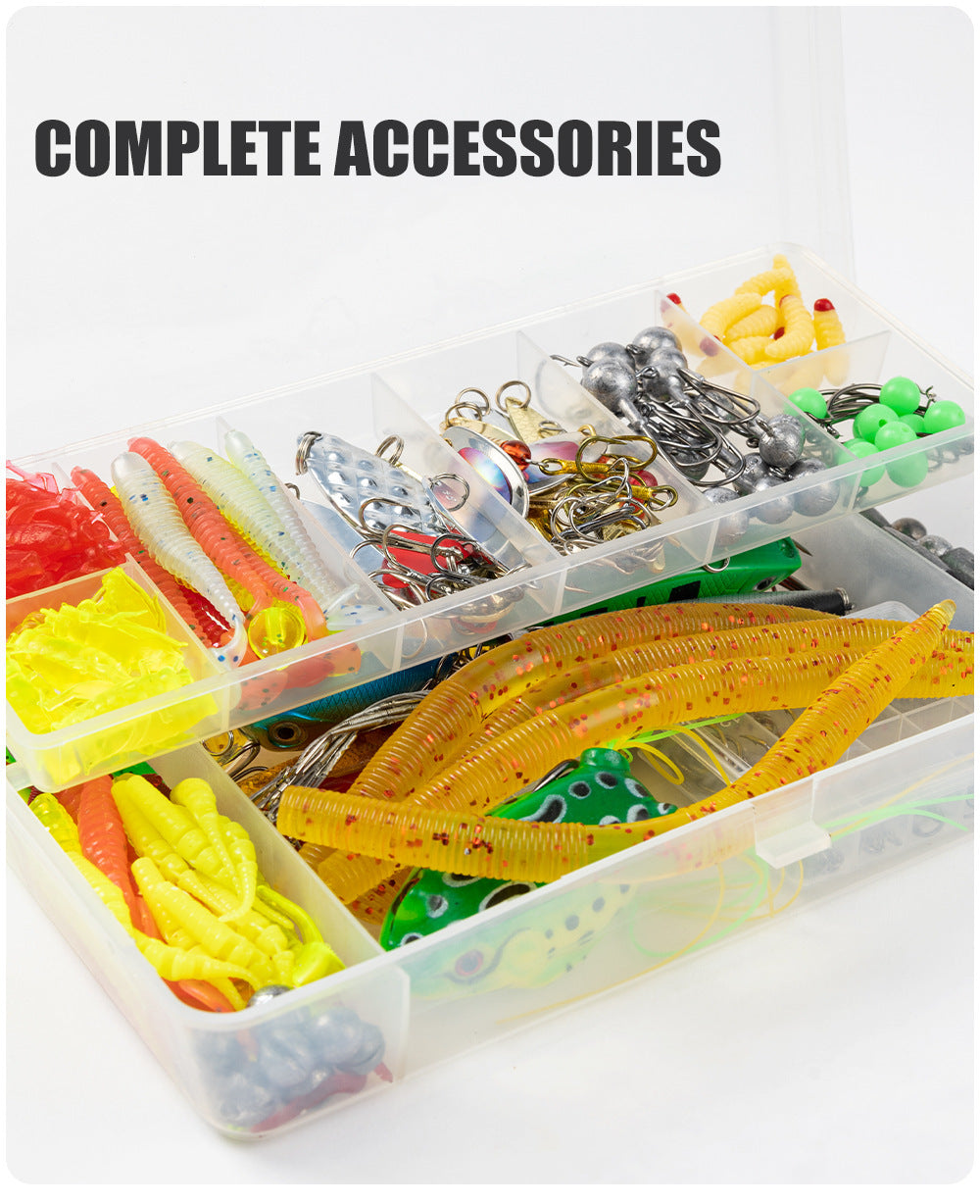 F340 97/302-Piece Accessory Set: Lure Fishing Tackle, Plastic Lures, Artificial Lures, and Lure Accessories