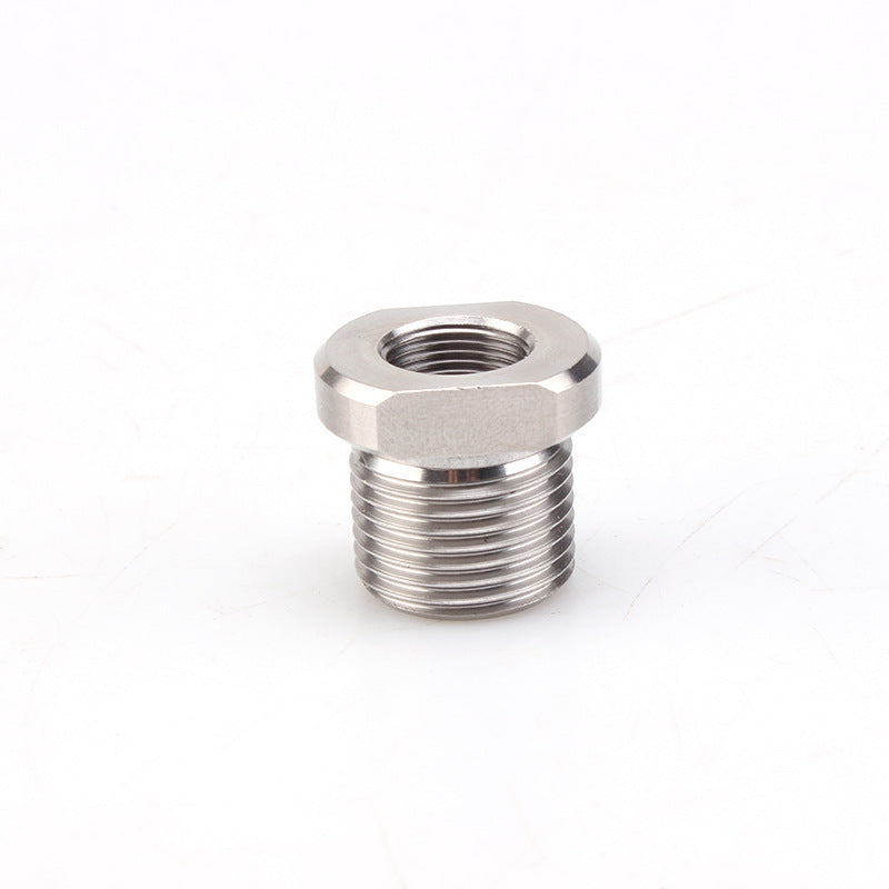 A312 Auto Modified Fuel Filter Adapter 1/2-28 to 3/4-16 Stainless Steel Filter Fitting