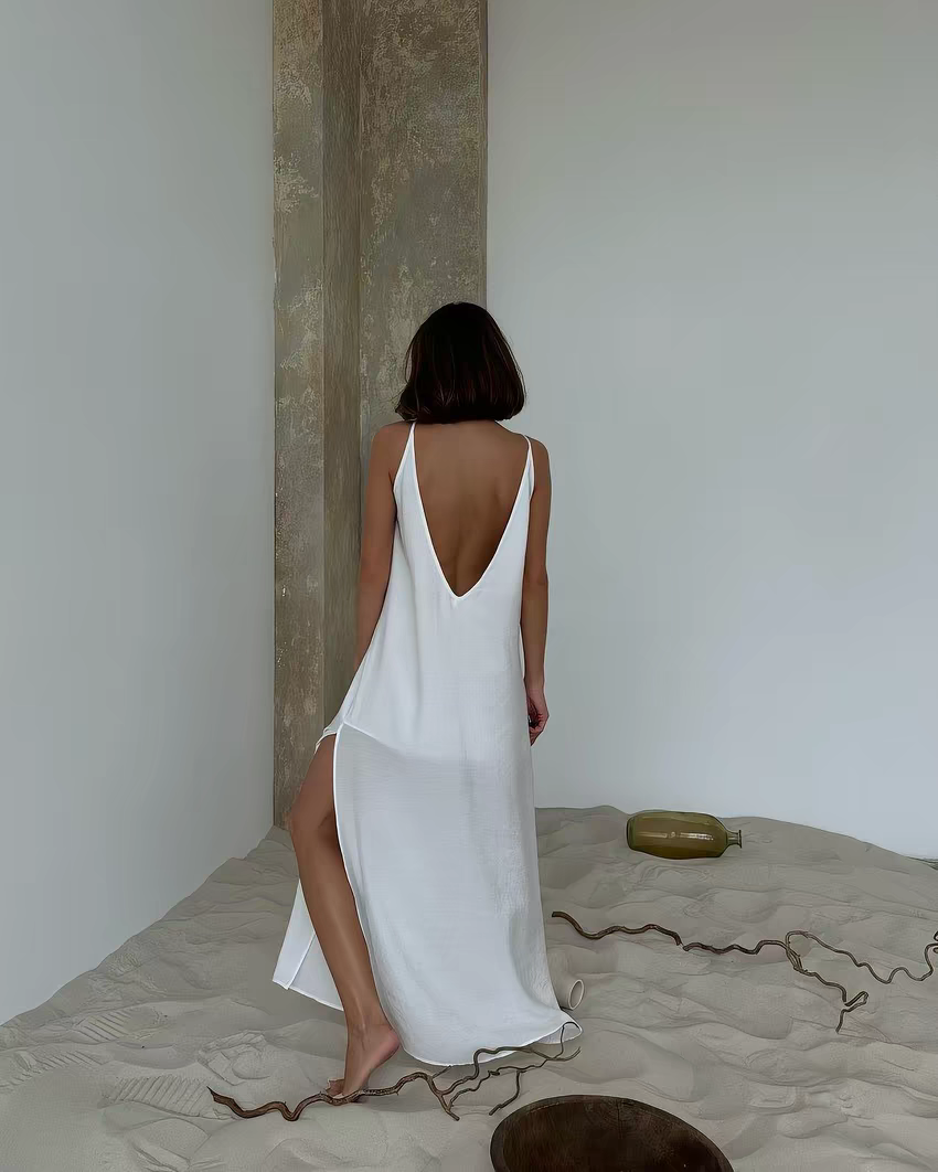 Sexy Strapless Backless Nightgown and Loungewear