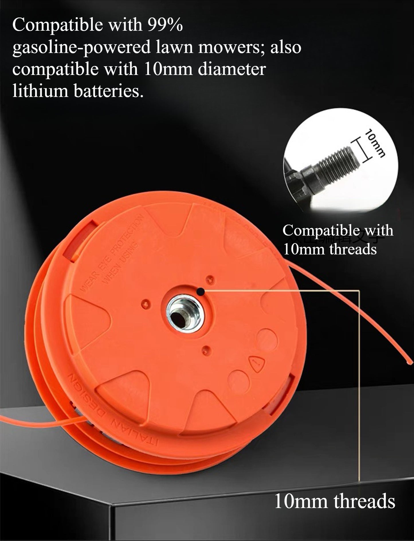 A307  Universal EU Size Grass Cutter Head, No Disassembly Automatic Line Feed Trimmer Head Parts