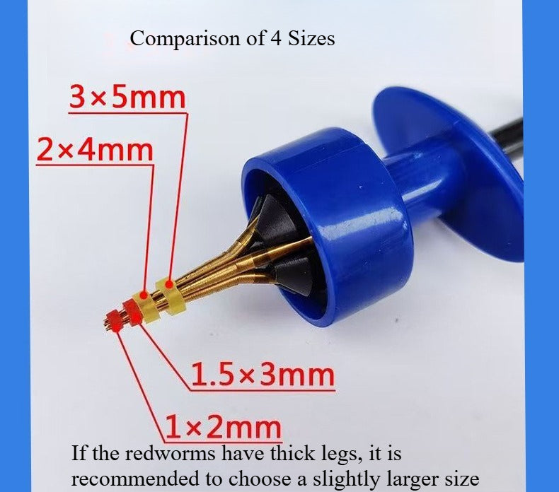 A180  Fishing Red Worm Rubber Band Set, Bait Gun Accessories, High Elastic Rubber Rings