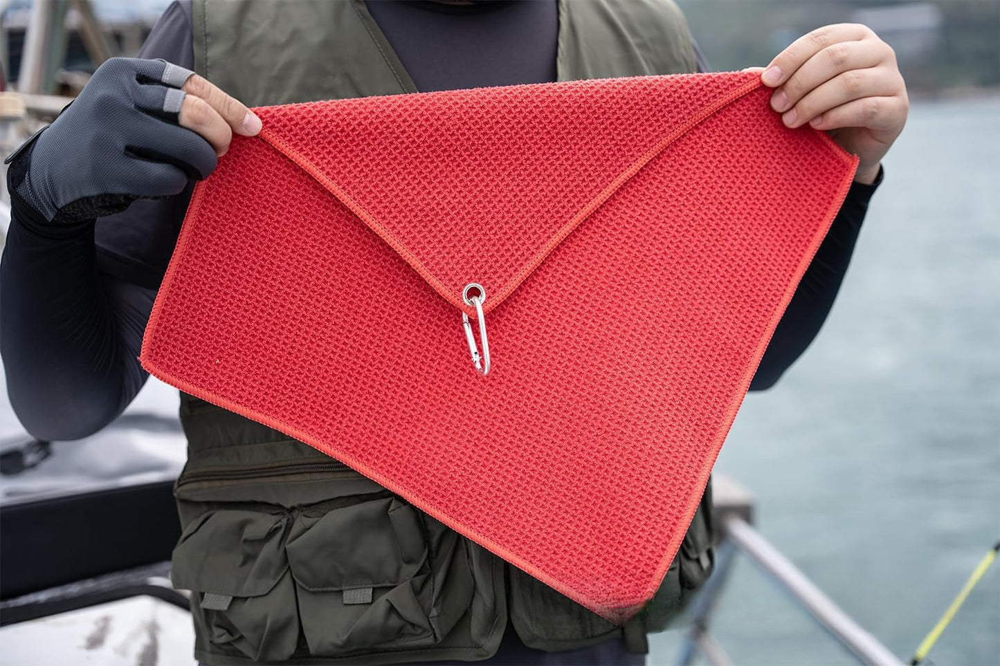 A284  Absorbent Fishing Towel for Anglers, Fishing Hand Cloth & Rod Cleaning Towel, Fishing Accessories