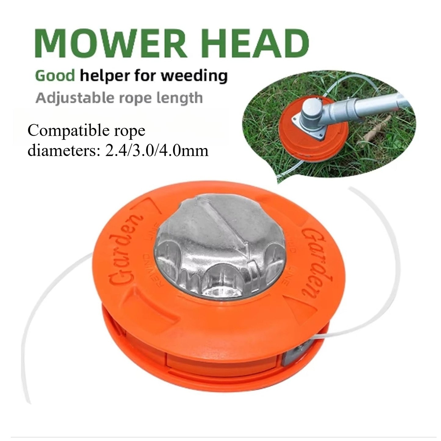 A307  Universal EU Size Grass Cutter Head, No Disassembly Automatic Line Feed Trimmer Head Parts