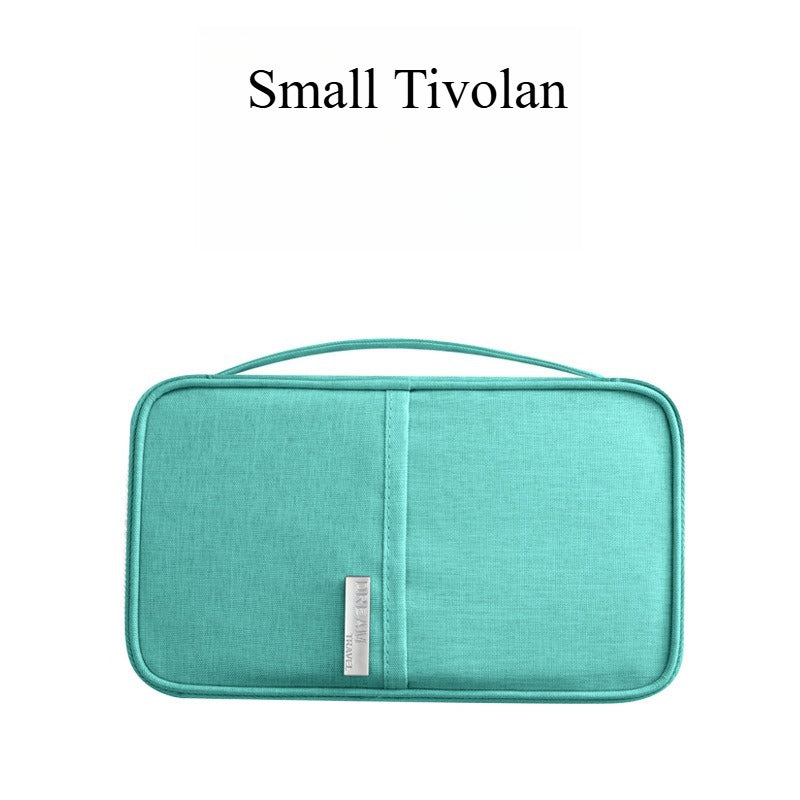 A319  Multifunctional Travel Document Bag, Waterproof Passport Wallet, Portable Card Holder Clutch