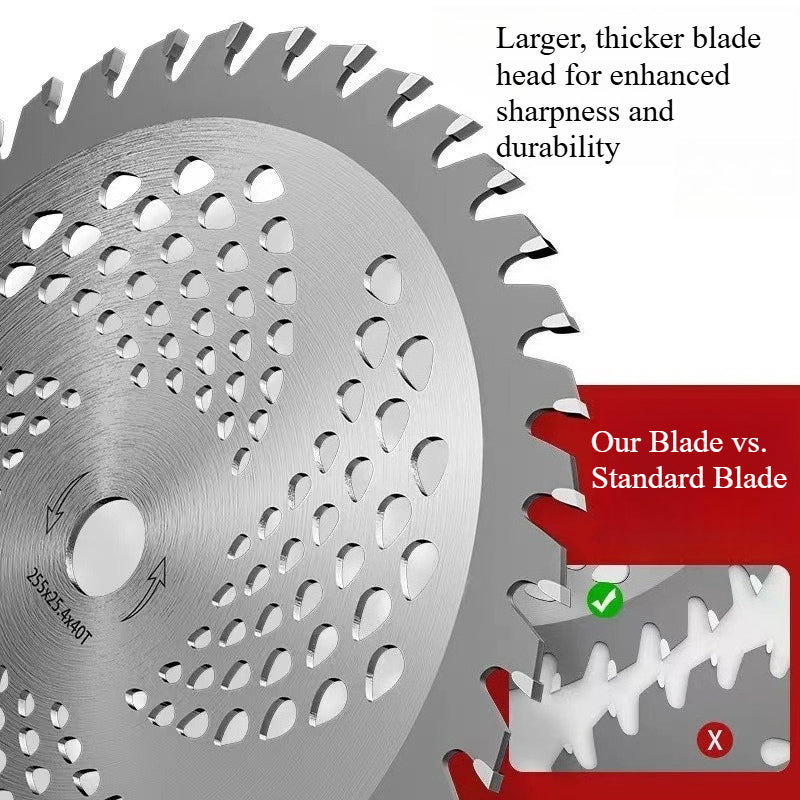 A306  Round Alloy Saw Blade 40/60/80T White Steel Blade for Gas Lawn Mower & Grass Trimmer