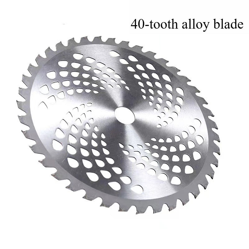 A306  Round Alloy Saw Blade 40/60/80T White Steel Blade for Gas Lawn Mower & Grass Trimmer