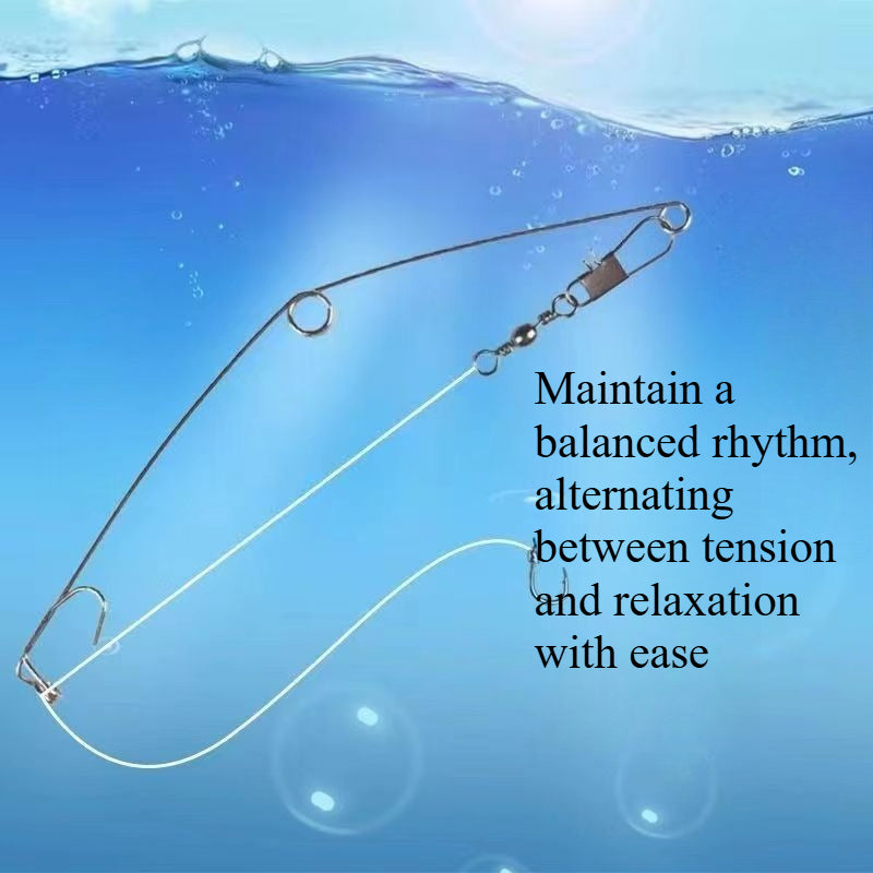 A241  Automatic Fishing Ejection Device, Spring Hook Set, Lazy Fishing Tool Fishing Accessories