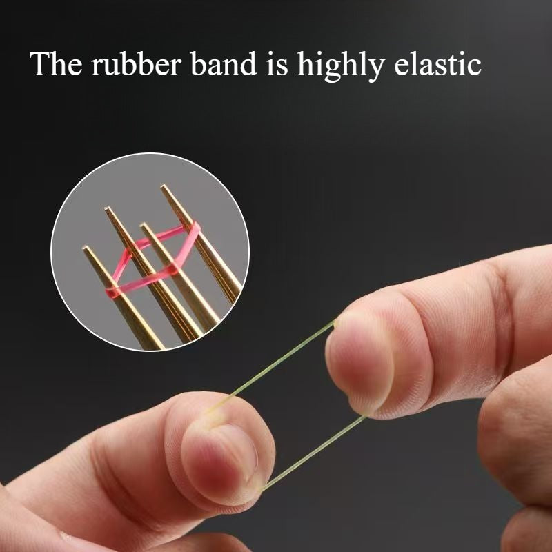 A180  Fishing Red Worm Rubber Band Set, Bait Gun Accessories, High Elastic Rubber Rings