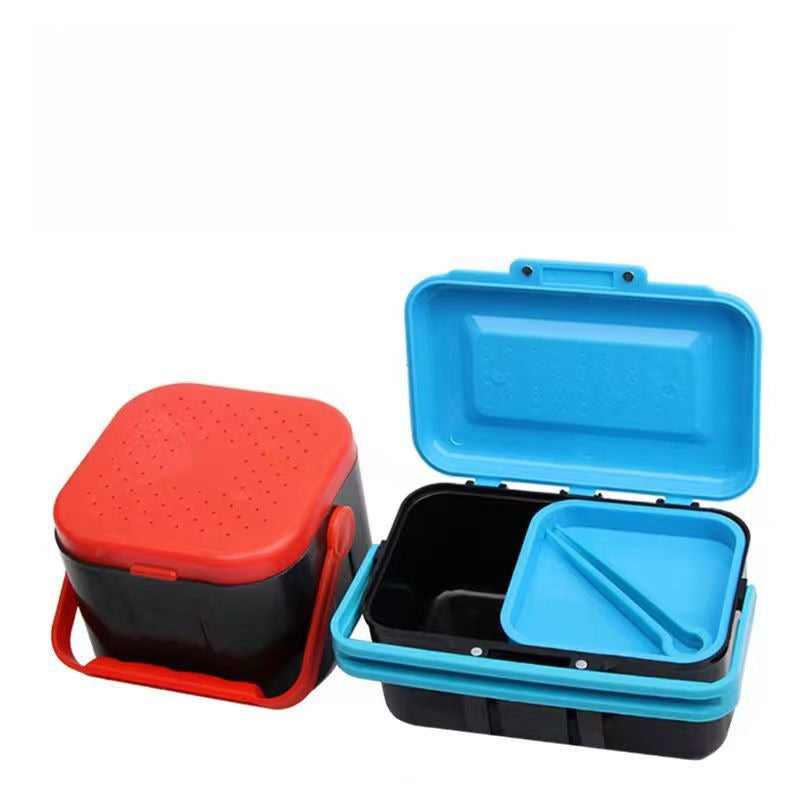 A169  Fishing Bait Storage Box, Worm Live Bait Case, Sandworm Box Fishing Tool
