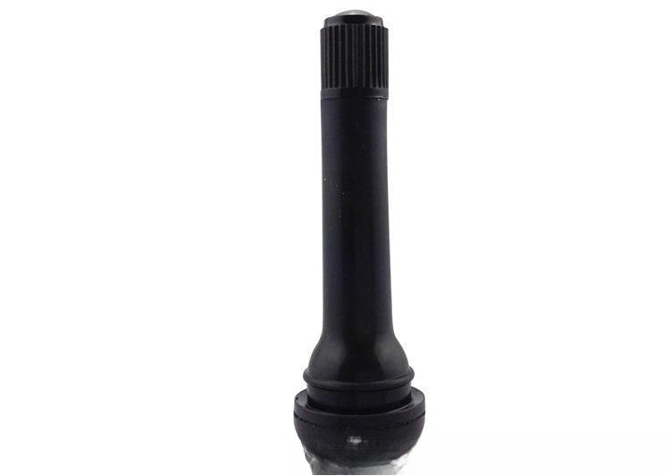 A311  TR413/TR414 Tubeless Tire Valve Stems, Black Rubber & Alloy Valve Caps Universal Tire Valves