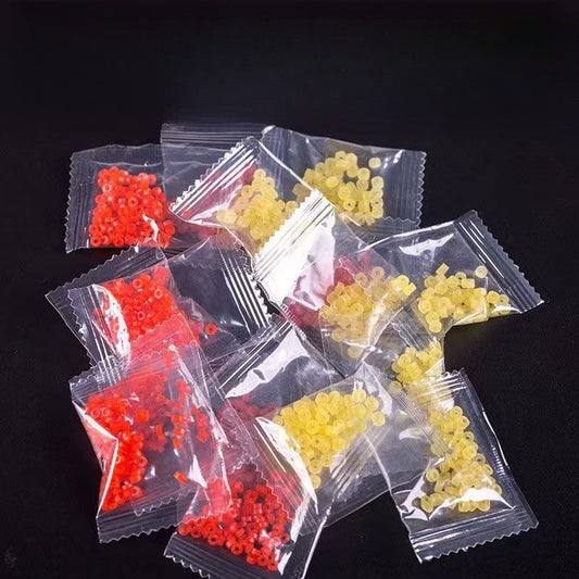 A180  Fishing Red Worm Rubber Band Set, Bait Gun Accessories, High Elastic Rubber Rings