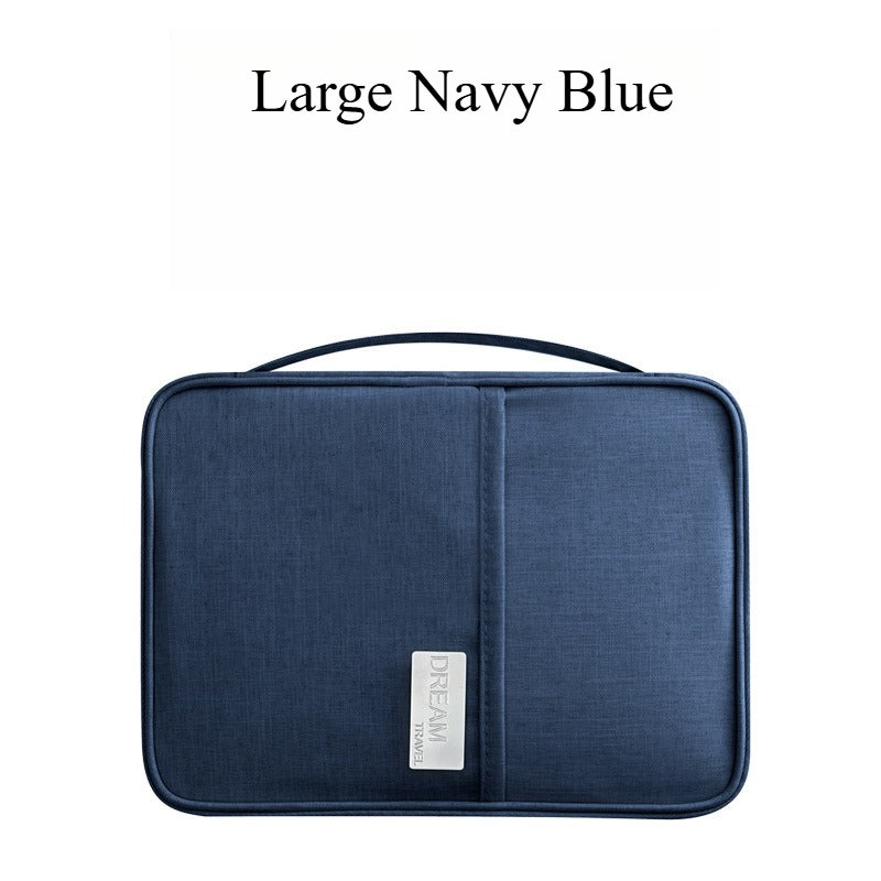 A319  Multifunctional Travel Document Bag, Waterproof Passport Wallet, Portable Card Holder Clutch