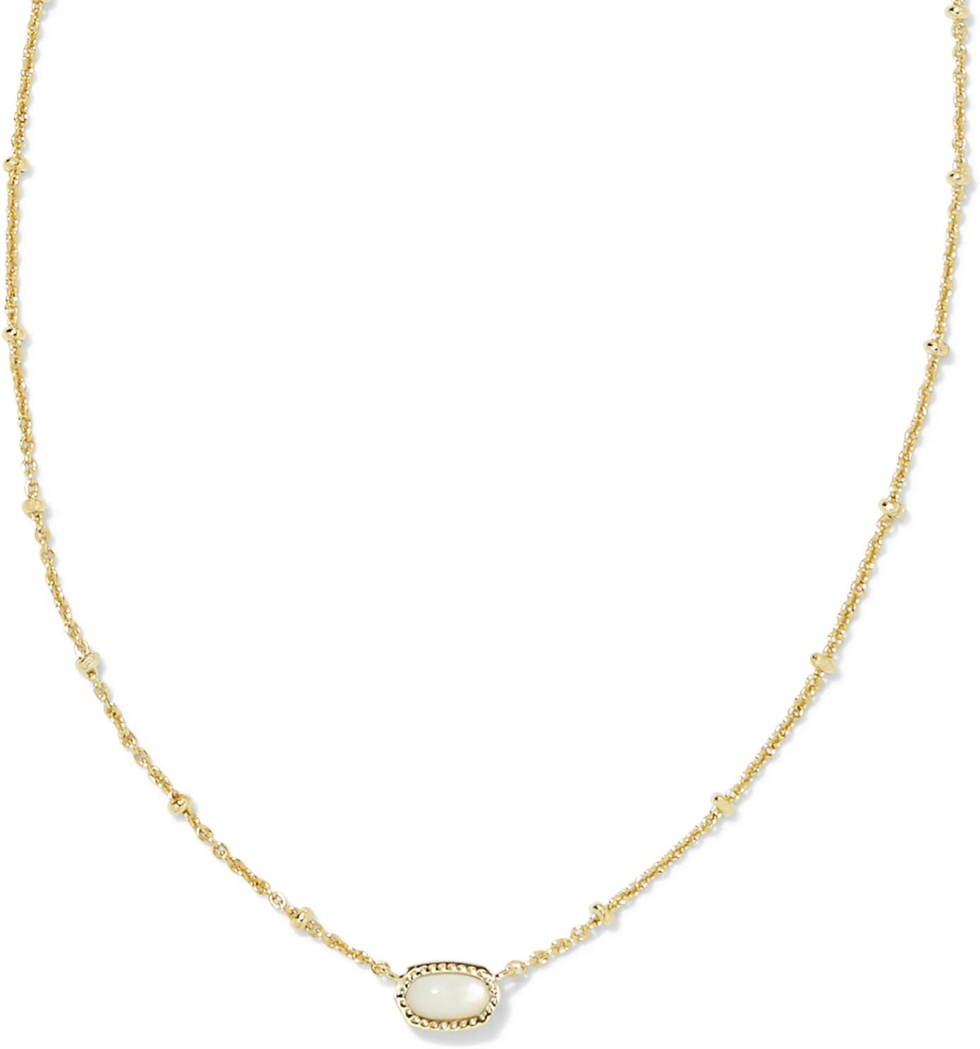 Mini Elisa 14k Gold-Plated Satellite Short Pendant Necklace, Fashion Jewelry for Women