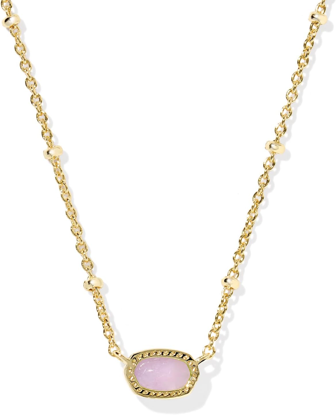 Mini Elisa 14k Gold-Plated Satellite Short Pendant Necklace, Fashion Jewelry for Women