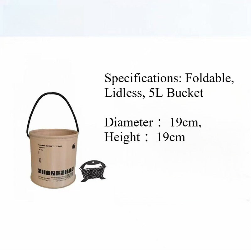 A234  Foldable Fishing Bucket for Lure Fishing, EVA Square Fish Bucket with Anti-Jump Net