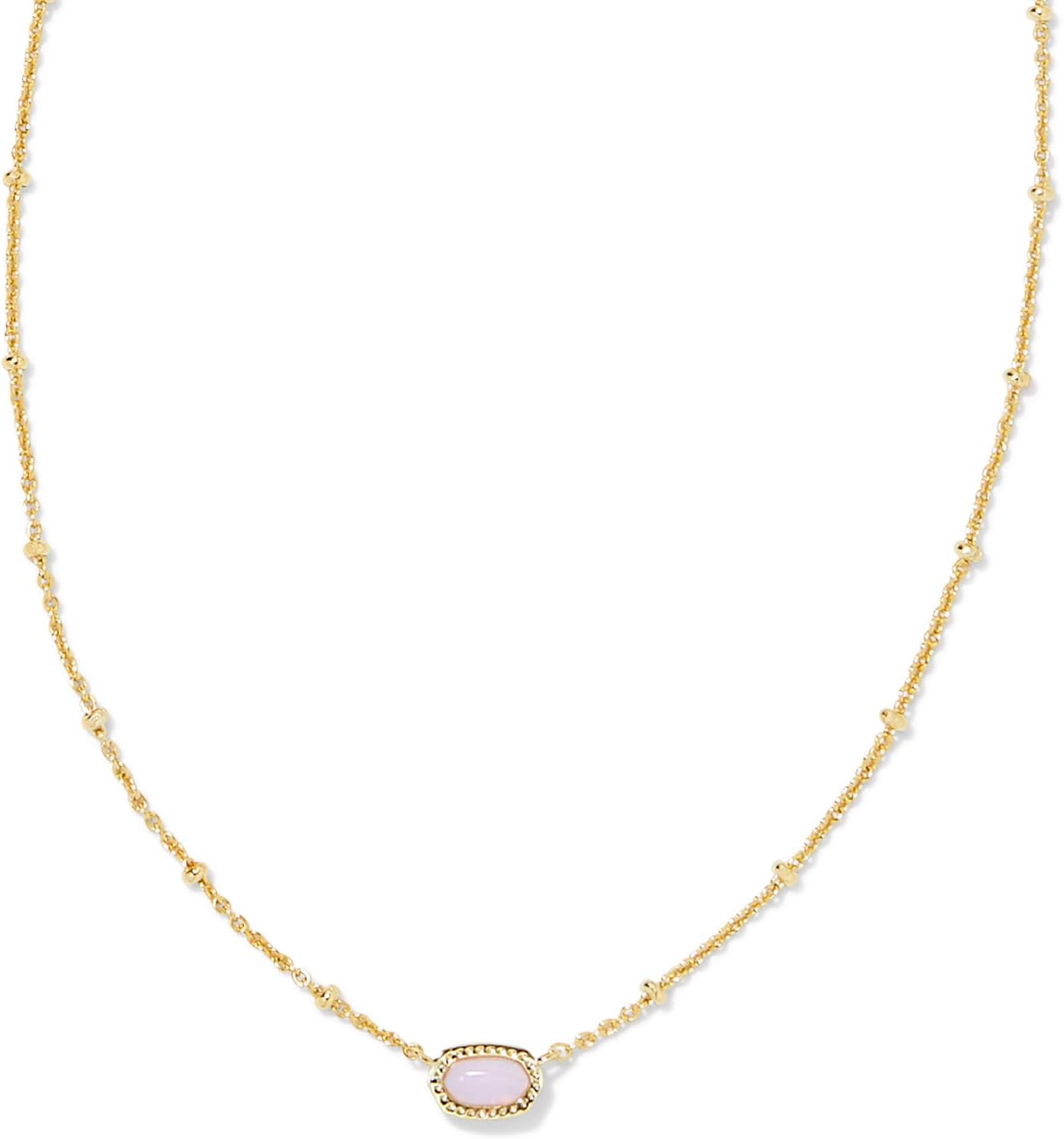 Mini Elisa 14k Gold-Plated Satellite Short Pendant Necklace, Fashion Jewelry for Women