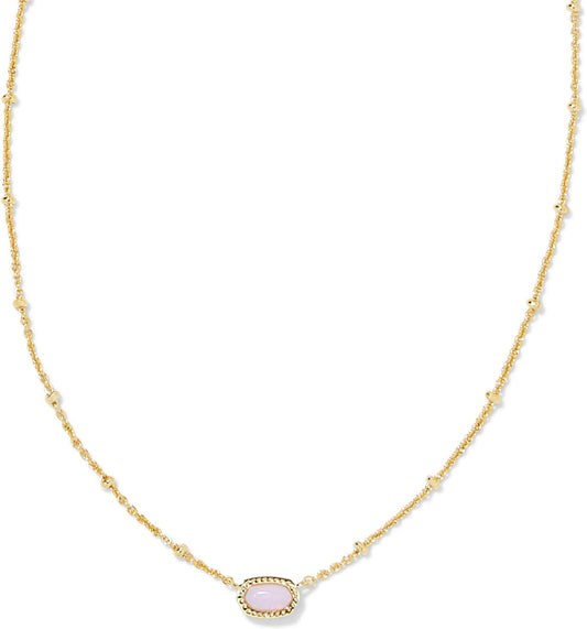 Mini Elisa 14k Gold-Plated Satellite Short Pendant Necklace, Fashion Jewelry for Women