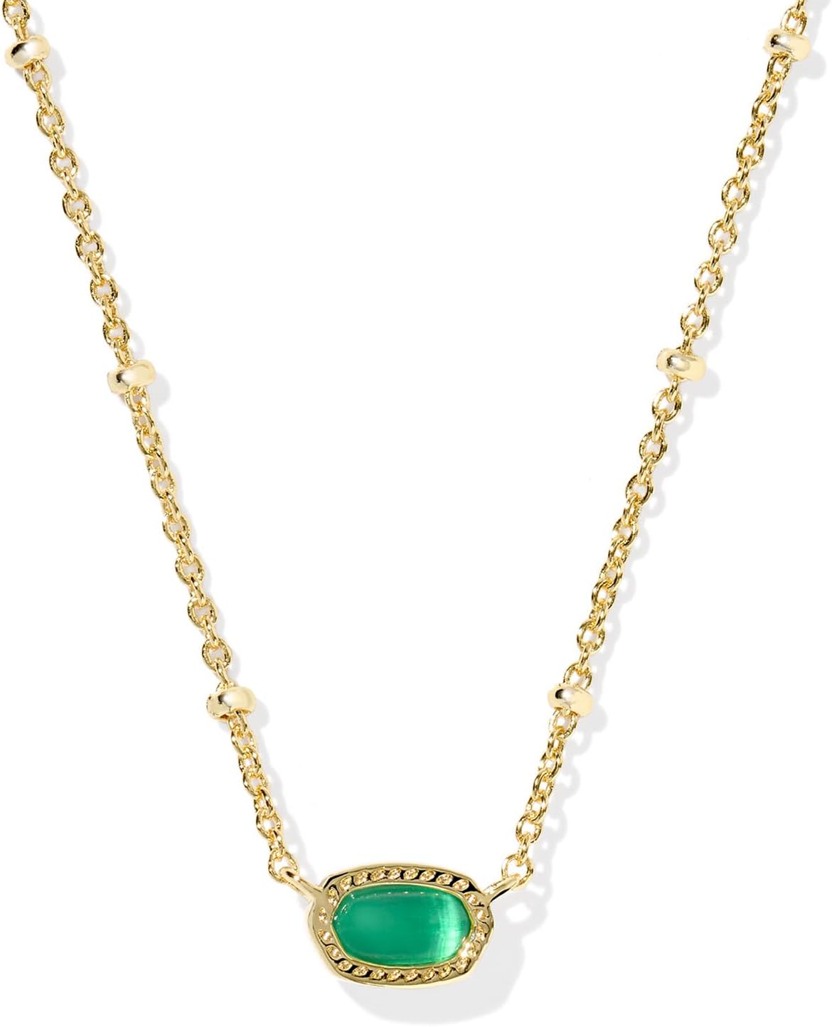 Mini Elisa 14k Gold-Plated Satellite Short Pendant Necklace, Fashion Jewelry for Women
