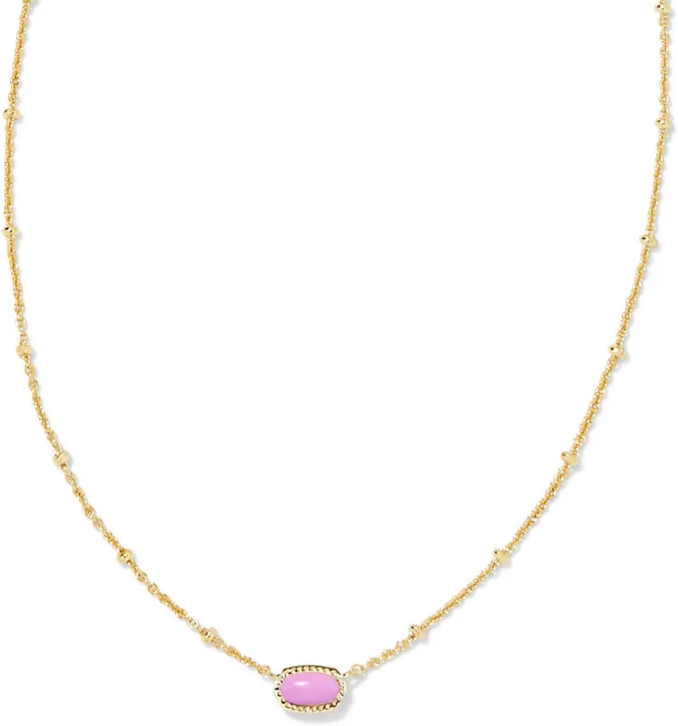 Mini Elisa 14k Gold-Plated Satellite Short Pendant Necklace, Fashion Jewelry for Women