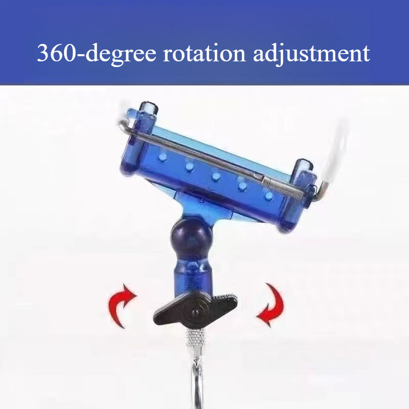 A231  Self-Locking Fishing Rod Holder, Universal Bracket for Big Fish, Dual-Use for Hand & Sea Rods with Ground Insert