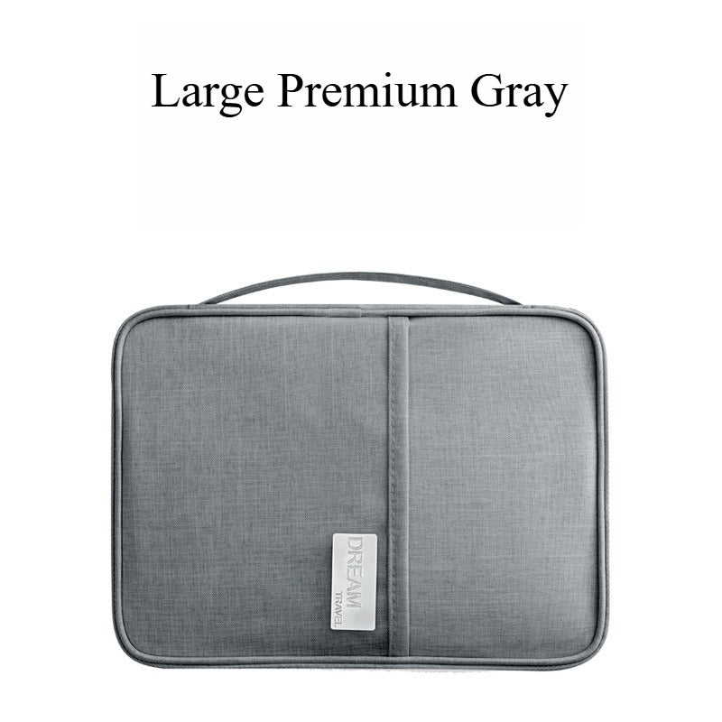 A319  Multifunctional Travel Document Bag, Waterproof Passport Wallet, Portable Card Holder Clutch