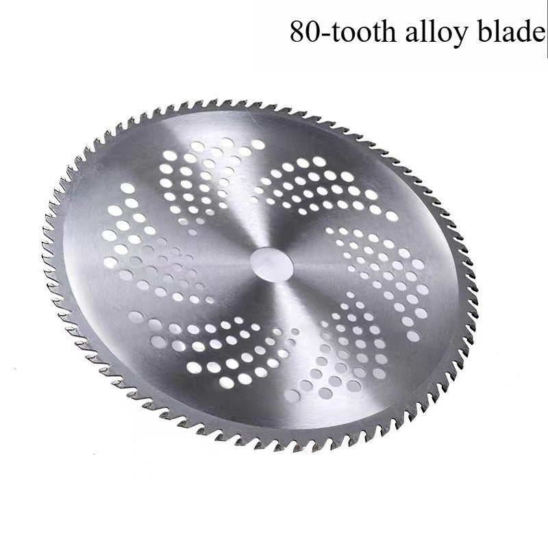 A306  Round Alloy Saw Blade 40/60/80T White Steel Blade for Gas Lawn Mower & Grass Trimmer