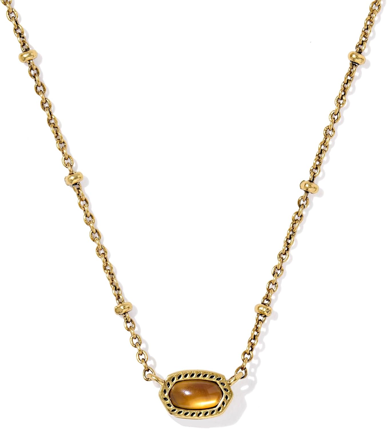 Mini Elisa 14k Gold-Plated Satellite Short Pendant Necklace, Fashion Jewelry for Women