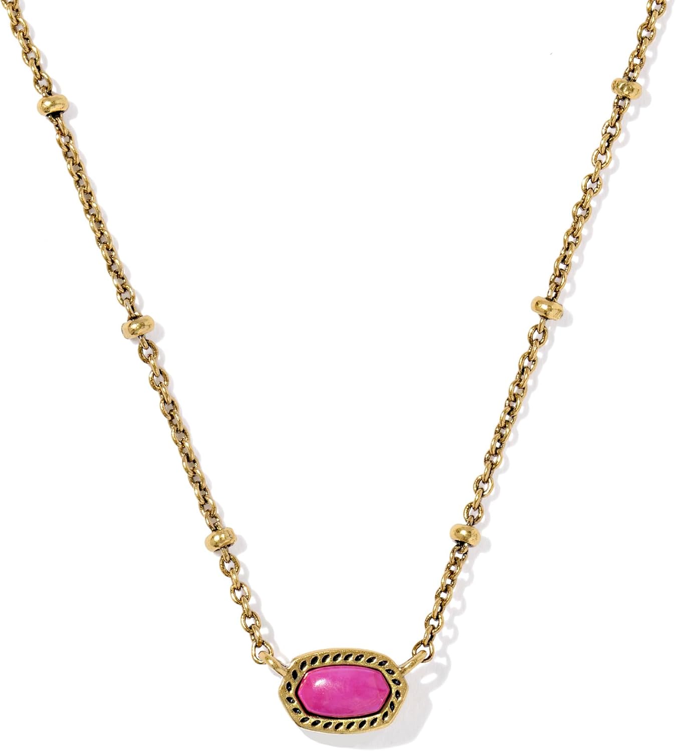 Mini Elisa 14k Gold-Plated Satellite Short Pendant Necklace, Fashion Jewelry for Women