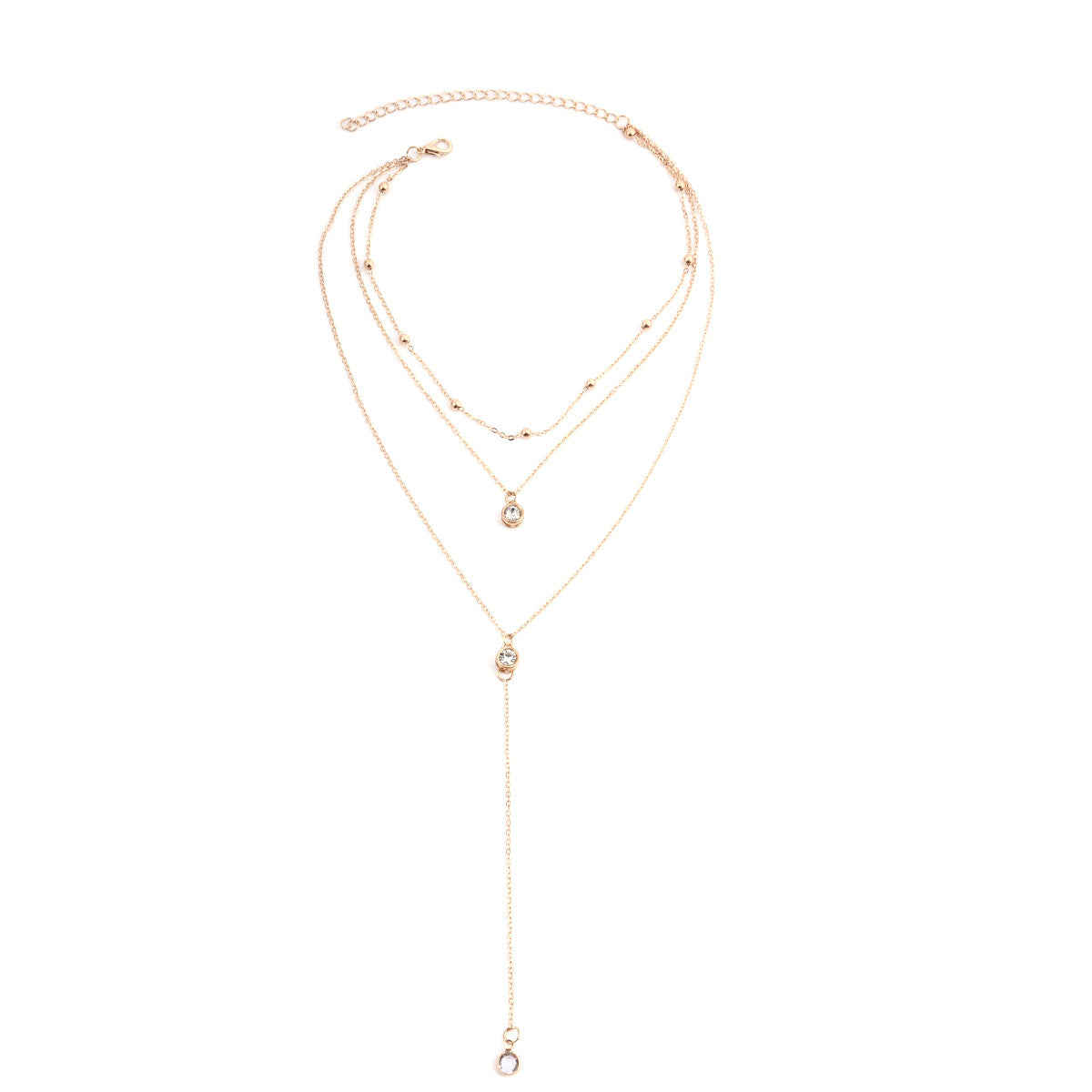 Light Luxury Vintage Ethnic Style Crystal Moon Pendant Short Clavicle Necklace, Hypoallergenic Tarnish Resistant Jewelry for Women Daily Wear & Gifts