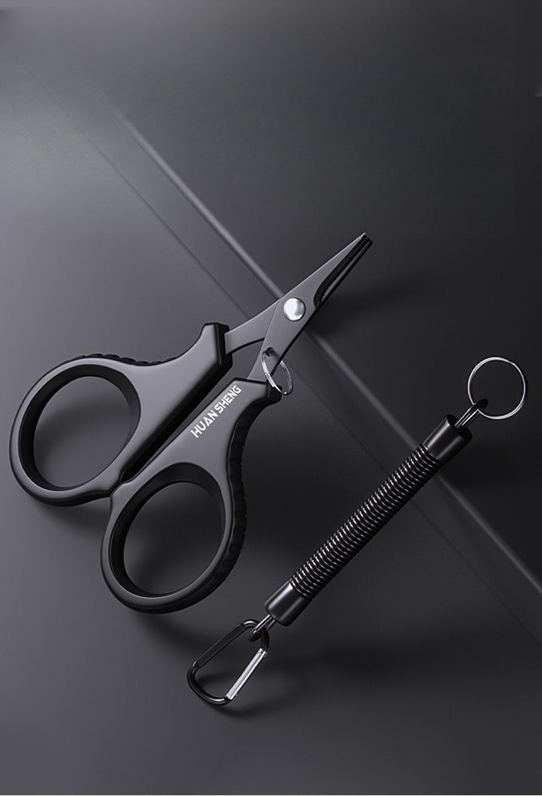 A282  304 Stainless Steel Fishing Scissors, High Hardness & Sharp, Multi-Functional for Lure, Lead Sheet, PE Braided Line