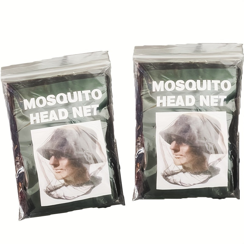 A331  Universal Mosquito Head Net with Face Shield for Camping & Fishing