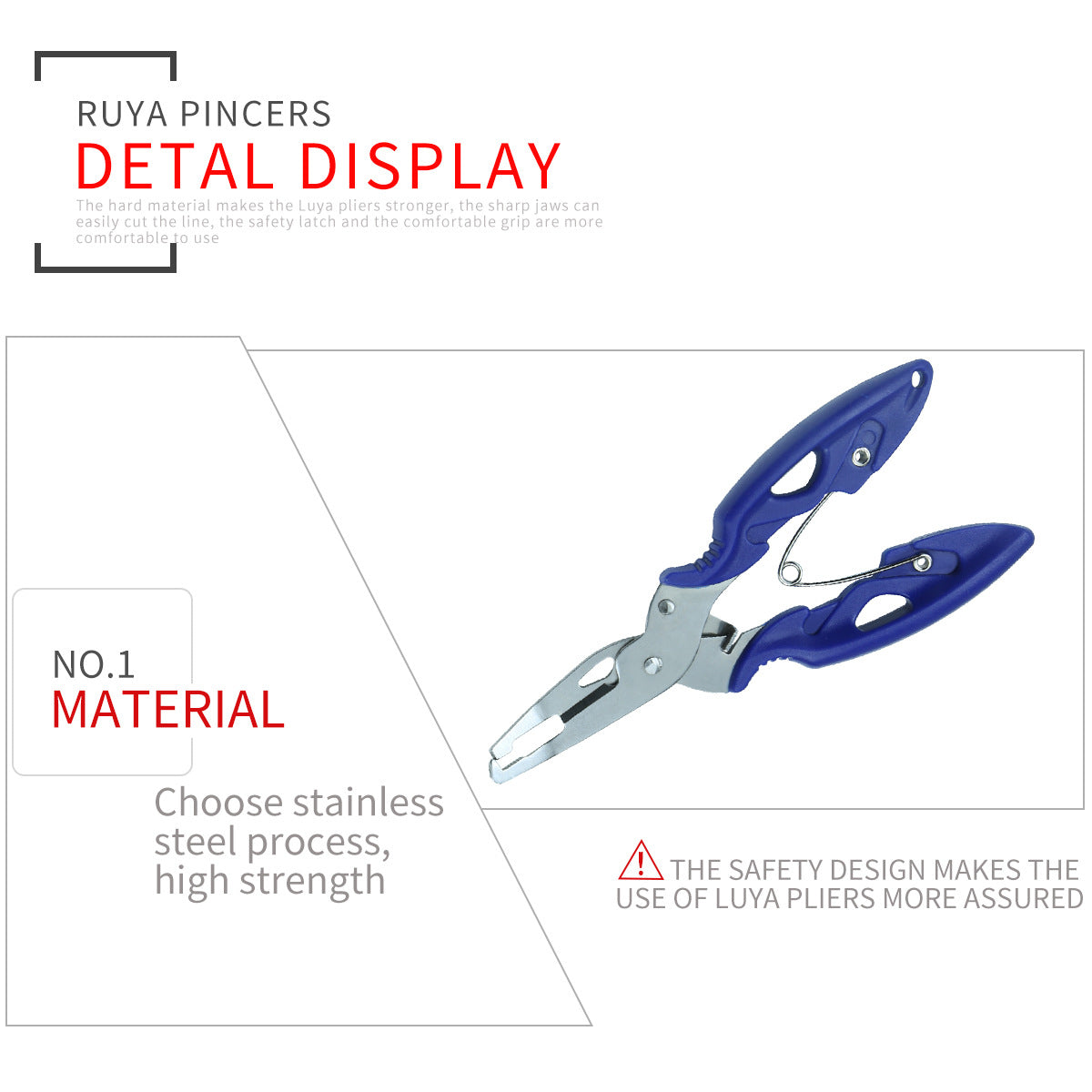 A238  Multifunctional Stainless Steel Mini Fishing Pliers, Curved Nose Line Cutter, Essential Outdoor Fishing Accessories