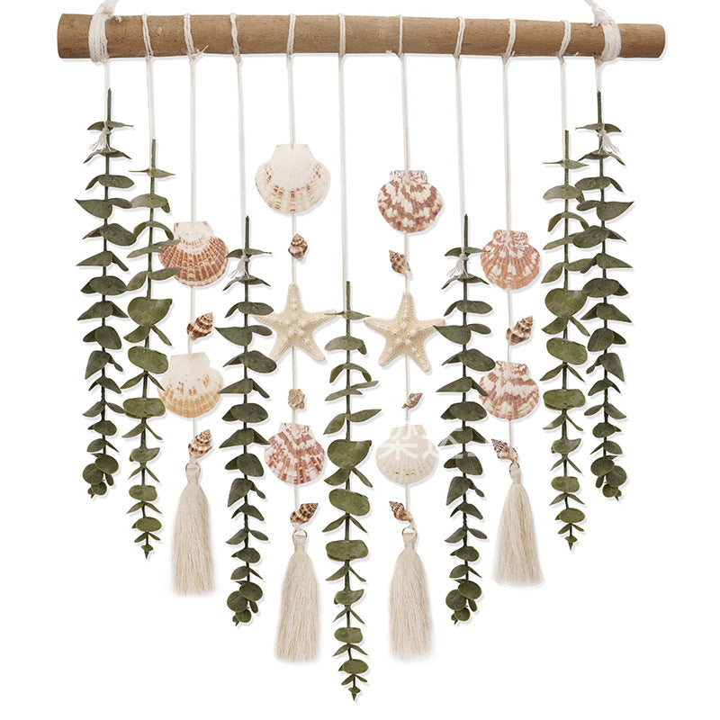 Artificial Eucalyptus Wall Decor Fake Greenery Leaves Stems Wall Hanging Plants on 16.5 inch Wooden Stick Boho Rustic Farmhouse Decor for Bedroom Kitchen Dining Room Bathroom