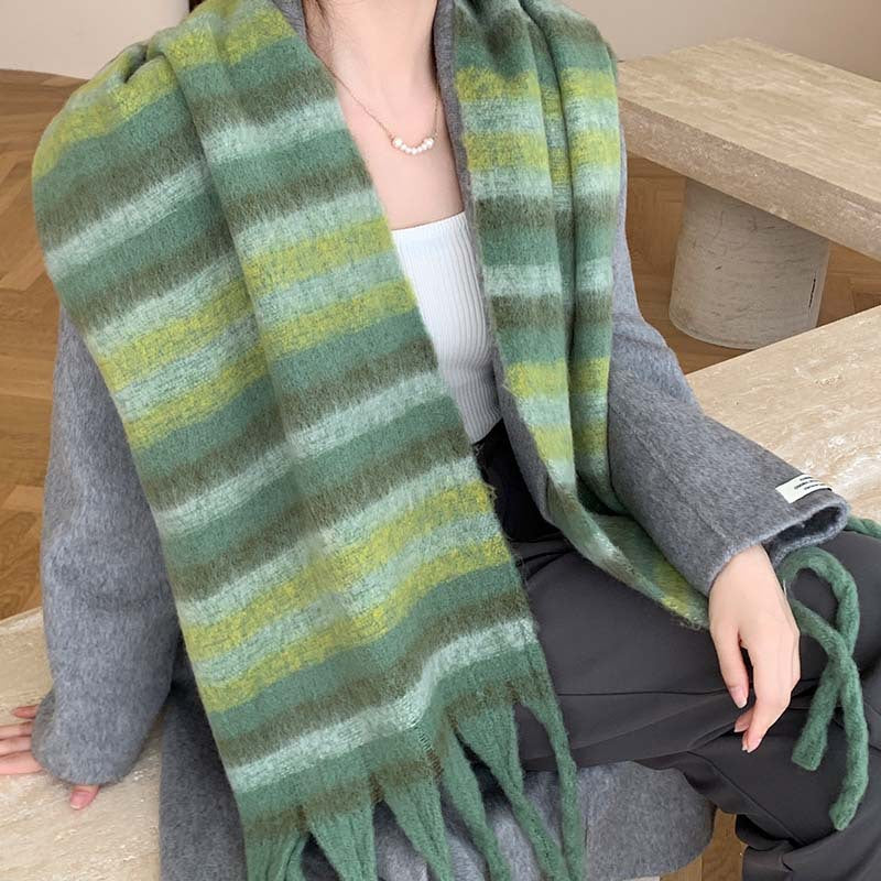 Winter Women Warm Scarf Long Shawl Large Scarves Cold Weather Thick Blanket Scarfs