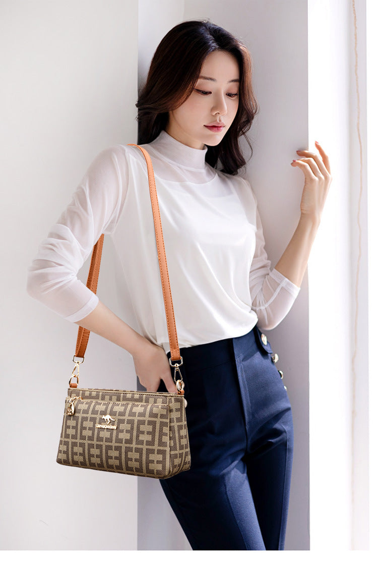 B363  Women's Fashion Crossbody Bag Versatile Large Capacity Shoulder Underarm Purse Casual Daily Handbag