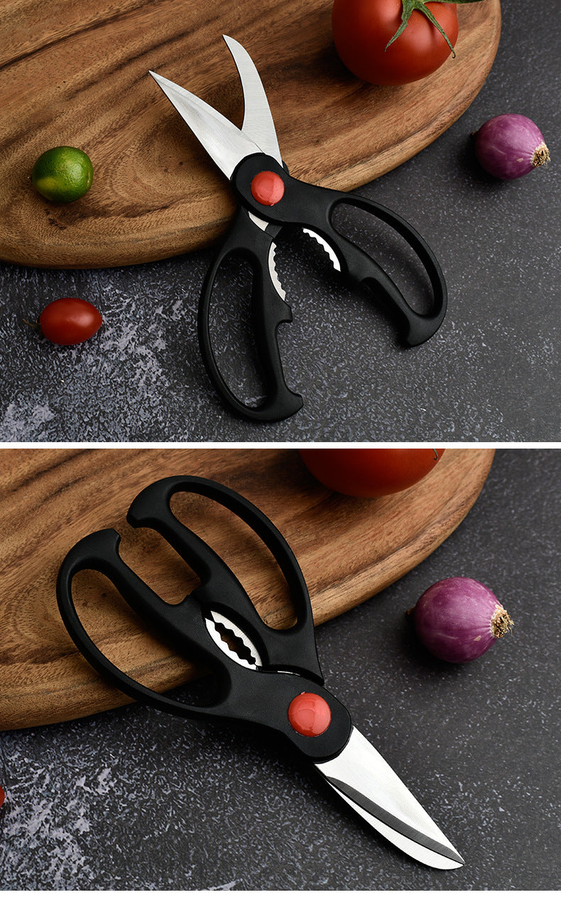 A329  3-Piece Multi-Function Kitchen Shears Set, Household Stainless Steel Scissors for Chicken Bones & Food Prep