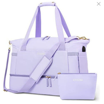 Gym Bag for Women, Personal Item Travel Bag with Shoes Compartment, Weekender Overnight Duffel Bag with Wet Pocket & USB Charging Port, Carry On Bag for Women, Travel, Gym, Weekend