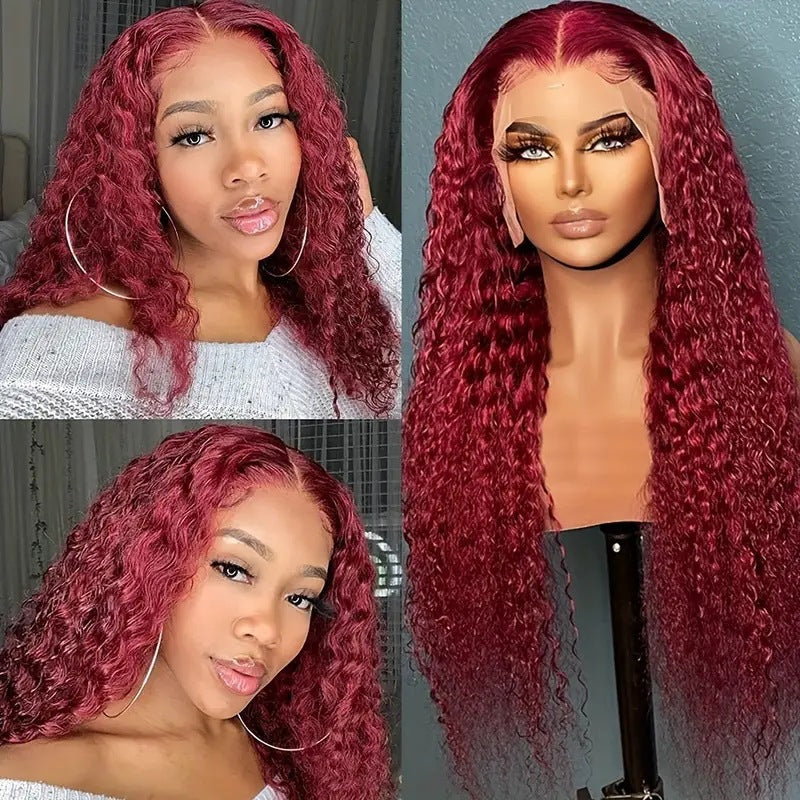Fluffy Light Blonde Tiny Curly Lace Front Hairpiece Trendy Wig for Black Women, Multiple Color Choice