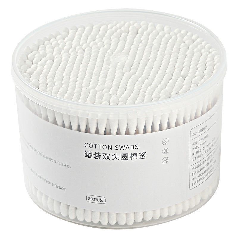 A313  Disposable Double Head Makeup Cotton Swabs, Pointed Bamboo Sticks, Household Ear Cleaning Boxed Cotton Buds