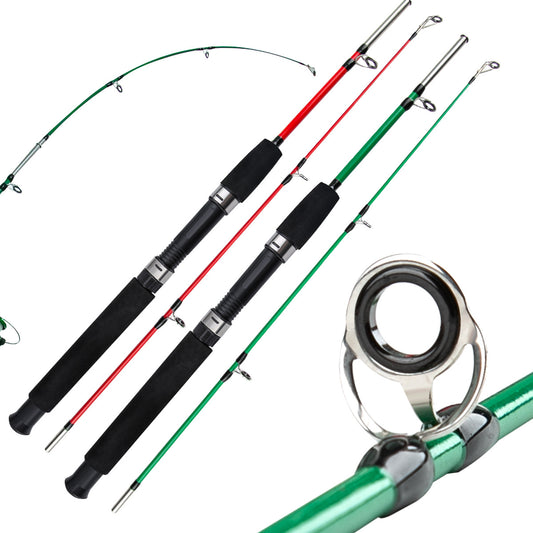 A259  Spinning Fiberglass Fishing Rod, Long Distance Casting Rod, Complete Fishing Combo