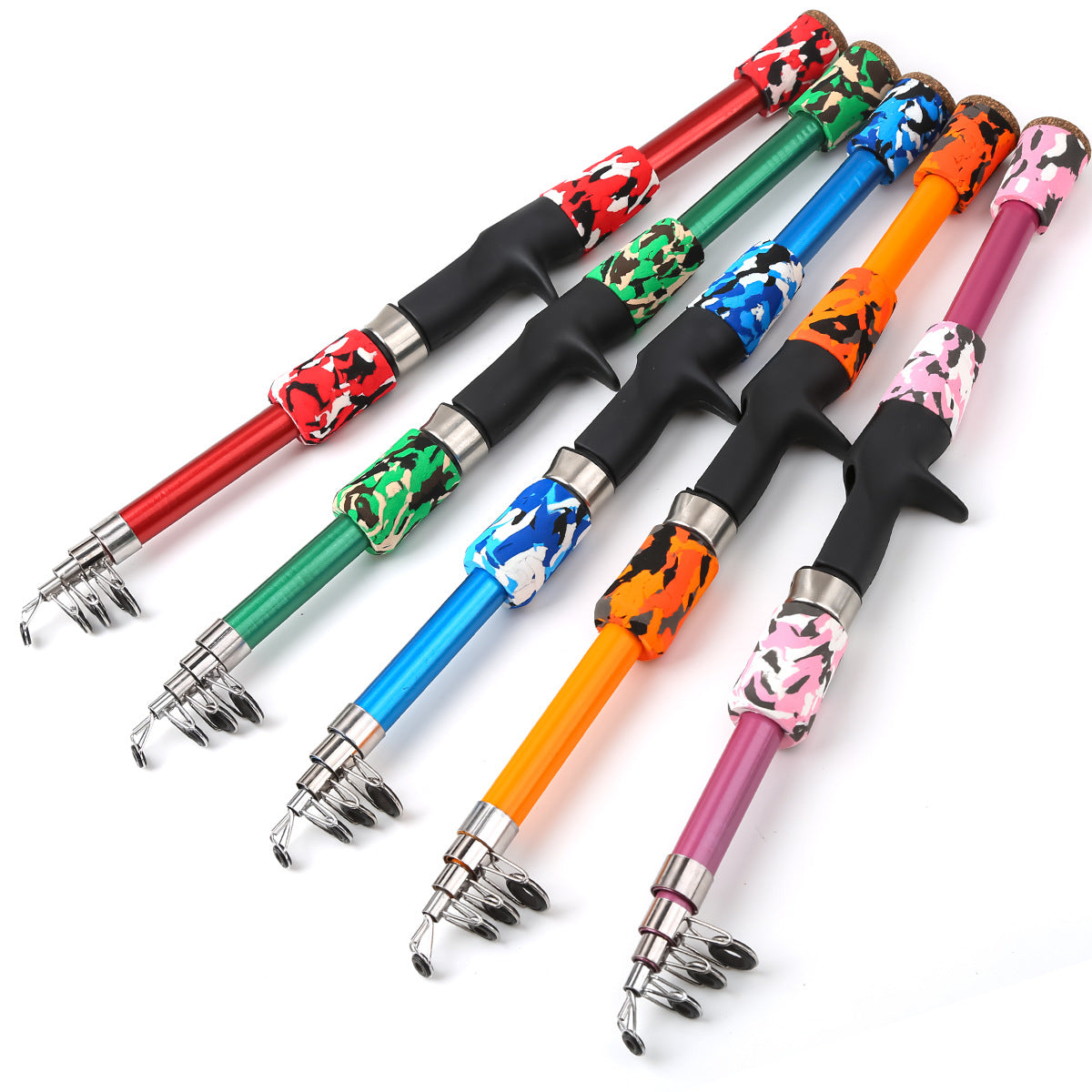 F351  Portable Mini Telescopic Fishing Rod Casting Pole for Lure Fishing Sea Fishing Travel