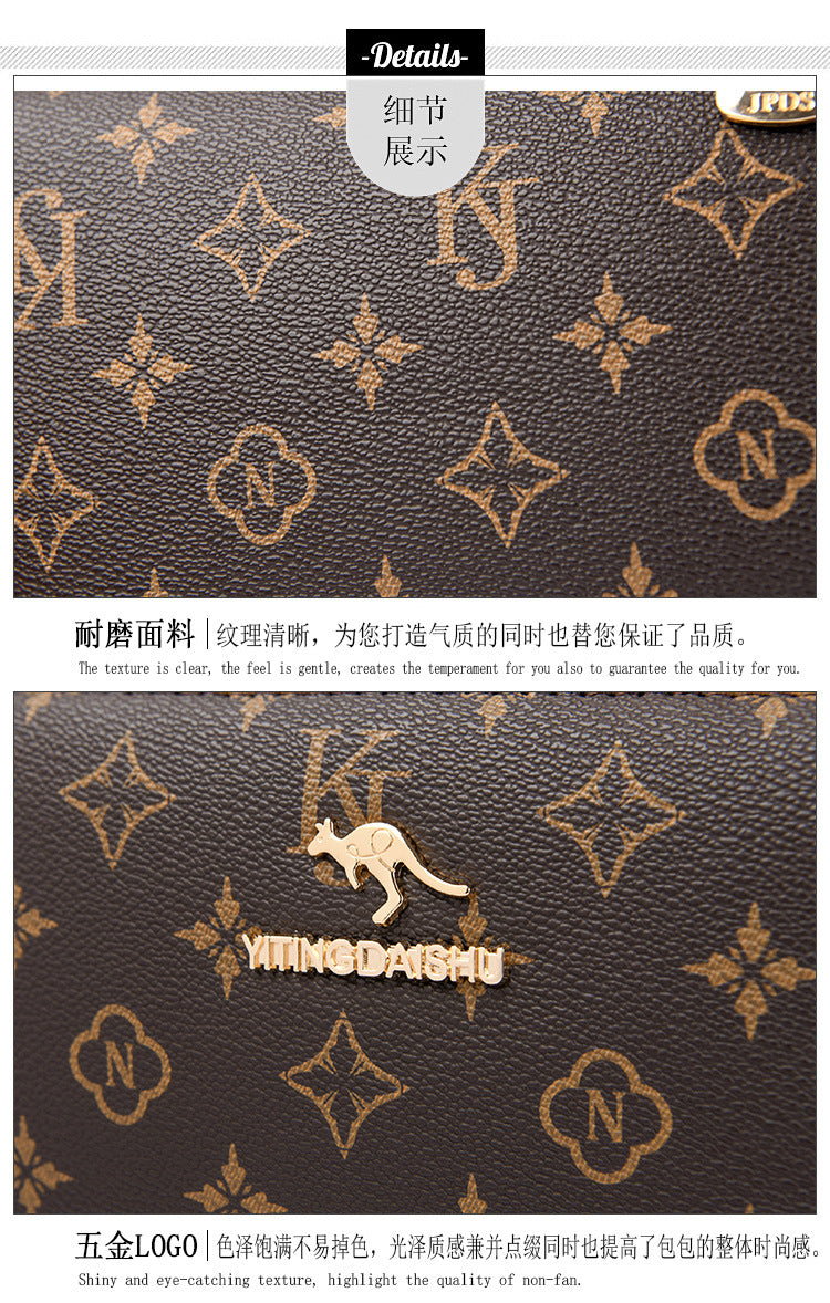 B363  Women's Fashion Crossbody Bag Versatile Large Capacity Shoulder Underarm Purse Casual Daily Handbag