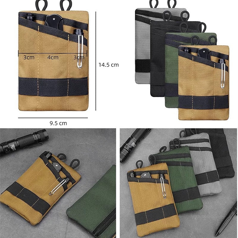 A330  Outdoor Oxford Cloth Card Coin Pouch, Minimalist Key Organizer, Portable Waist Bag for Travel